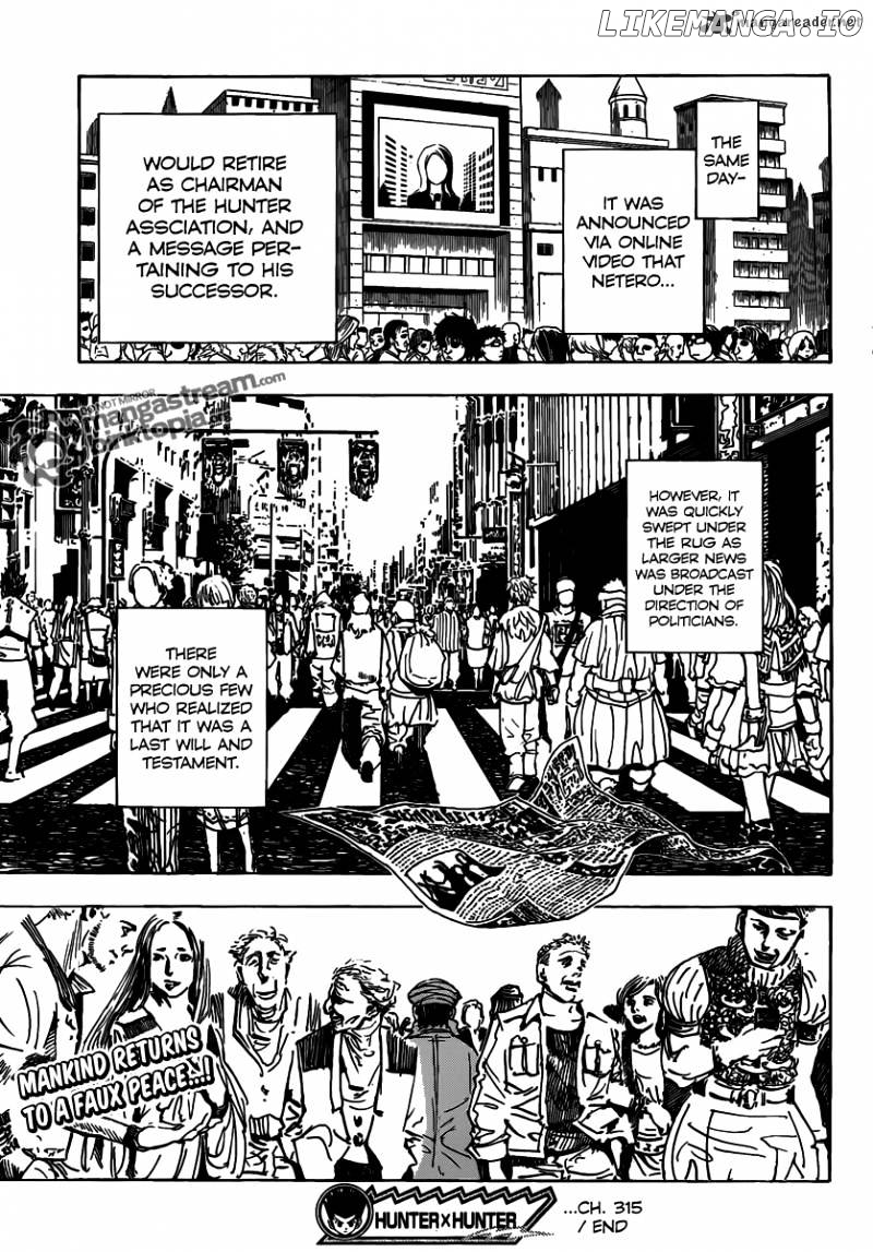 Hunter x Hunter, Chapter 315 image 18